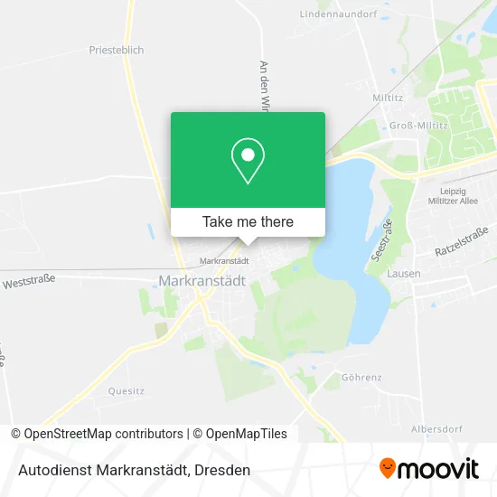 Карта Autodienst Markranstädt
