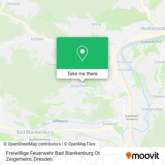 Карта Freiwillige Feuerwehr Bad Blankenburg Ot Zeigerheim
