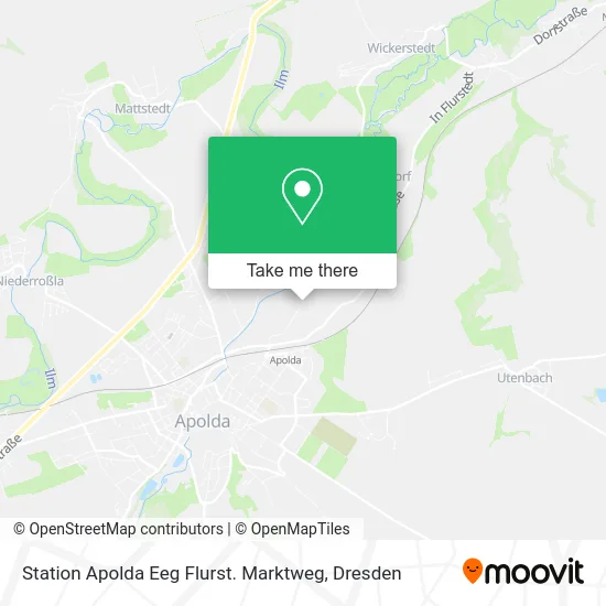 Карта Station Apolda Eeg Flurst. Marktweg