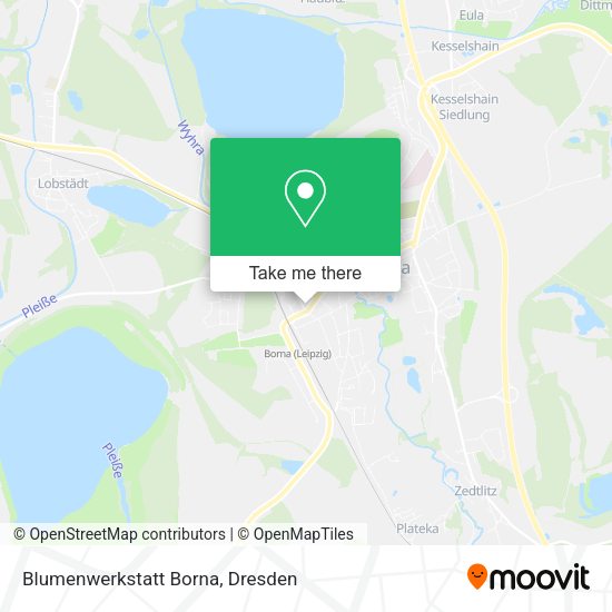 Карта Blumenwerkstatt Borna