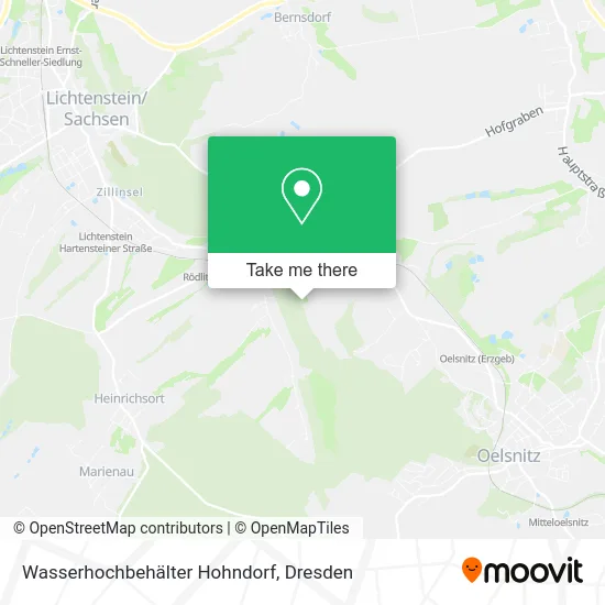 Карта Wasserhochbehälter Hohndorf