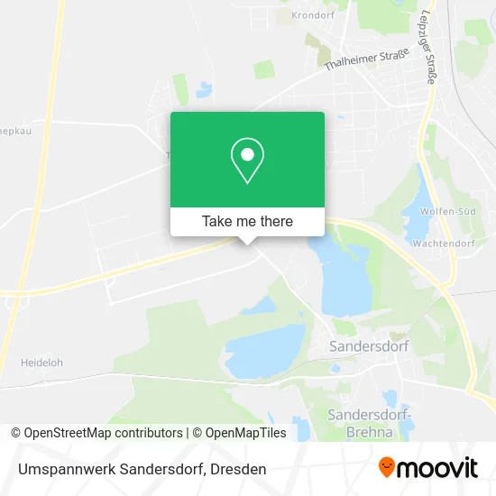 Карта Umspannwerk Sandersdorf