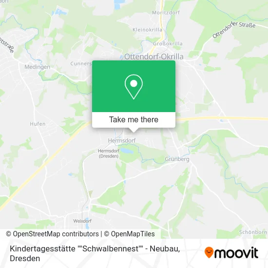 Карта Kindertagesstätte ""Schwalbennest"" - Neubau