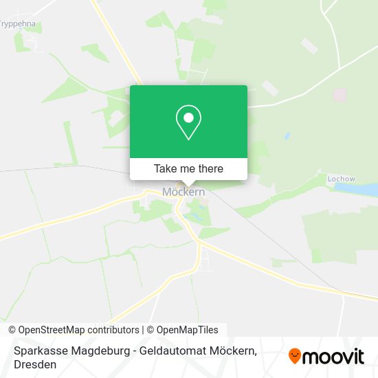 Карта Sparkasse Magdeburg - Geldautomat Möckern