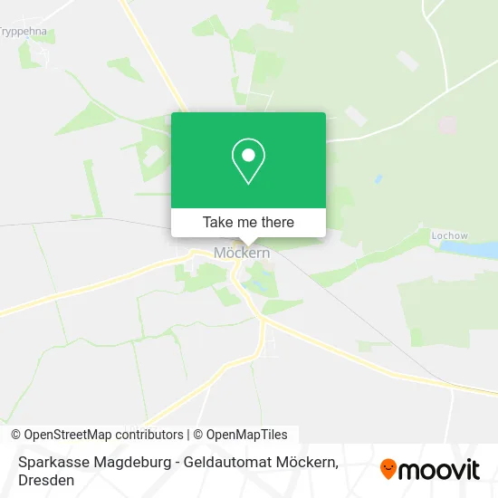 Карта Sparkasse Magdeburg - Geldautomat Möckern