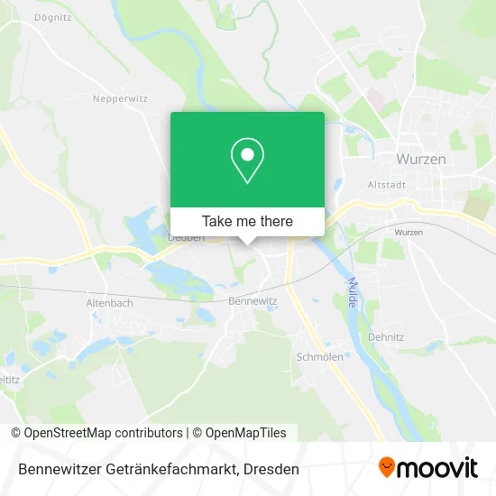 Карта Bennewitzer Getränkefachmarkt