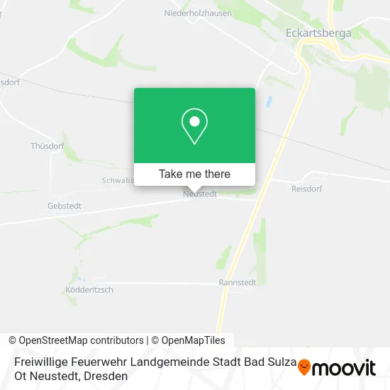 Карта Freiwillige Feuerwehr Landgemeinde Stadt Bad Sulza Ot Neustedt