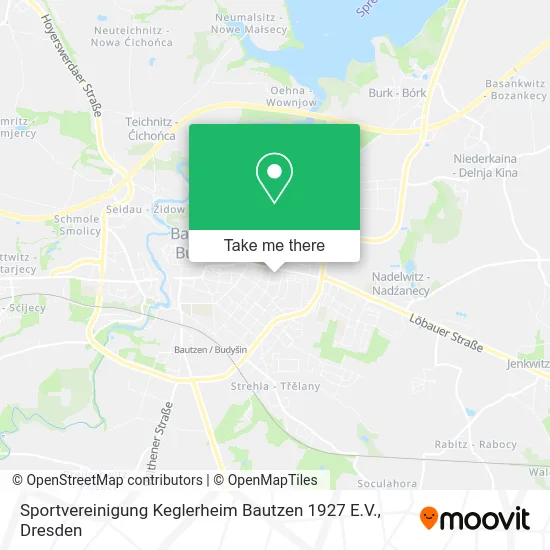 Карта Sportvereinigung Keglerheim Bautzen 1927 E.V.
