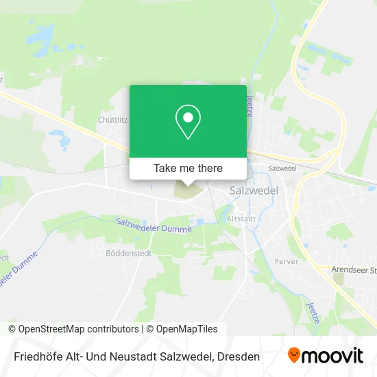 Карта Friedhöfe Alt- Und Neustadt Salzwedel