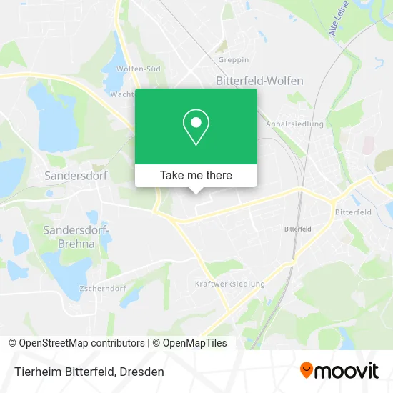 Карта Tierheim Bitterfeld