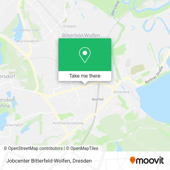 Карта Jobcenter Bitterfeld-Wolfen