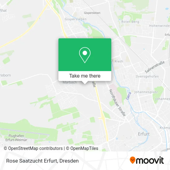 Карта Rose Saatzucht Erfurt