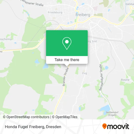 Карта Honda Fugel Freiberg