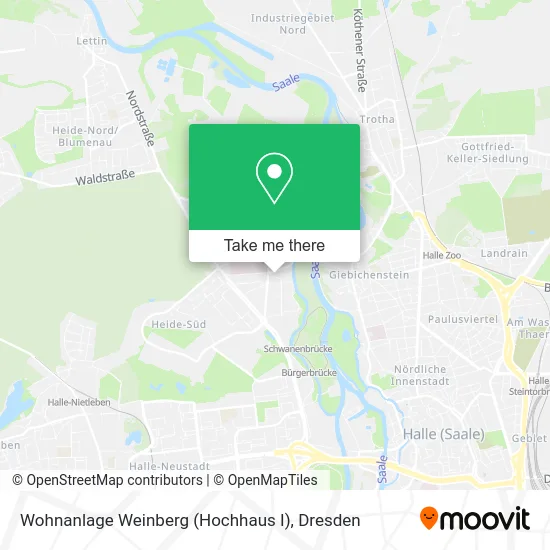 Карта Wohnanlage Weinberg (Hochhaus I)