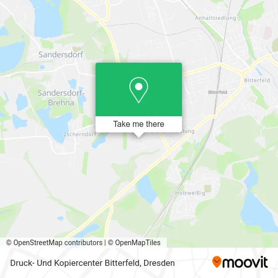 Карта Druck- Und Kopiercenter Bitterfeld