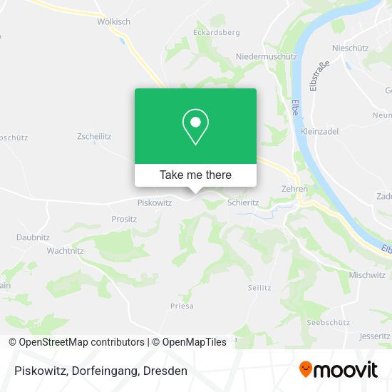 Карта Piskowitz, Dorfeingang