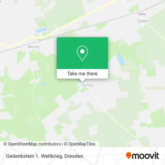 Карта Gedenkstein 1. Weltkrieg