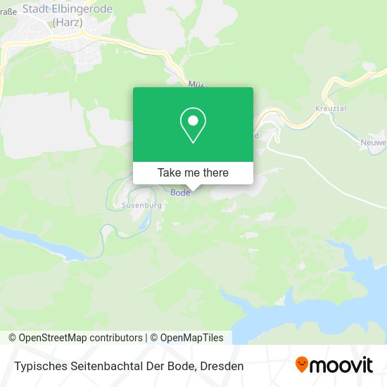 Карта Typisches Seitenbachtal Der Bode