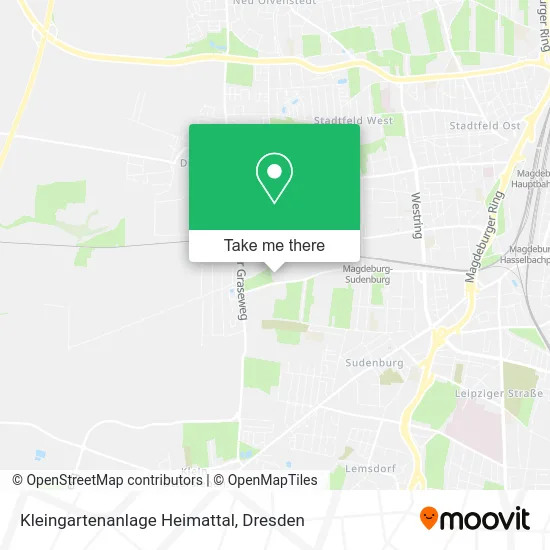 Карта Kleingartenanlage Heimattal