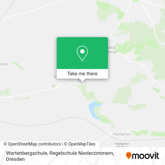 Карта Wartenbergschule, Regelschule Niederzimmern