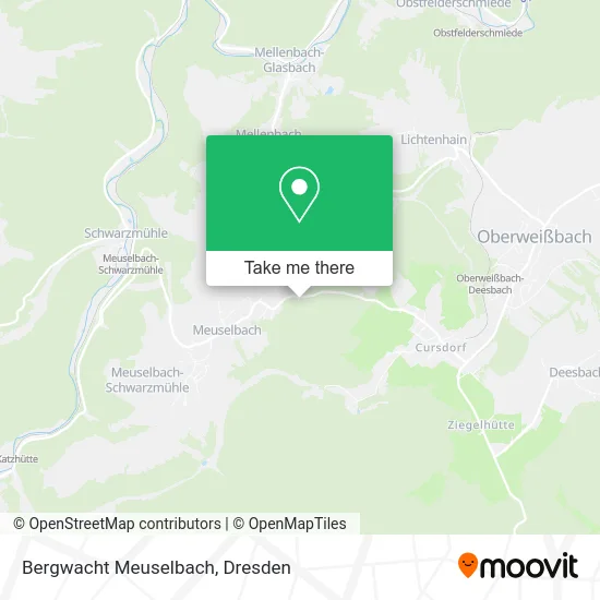 Карта Bergwacht Meuselbach