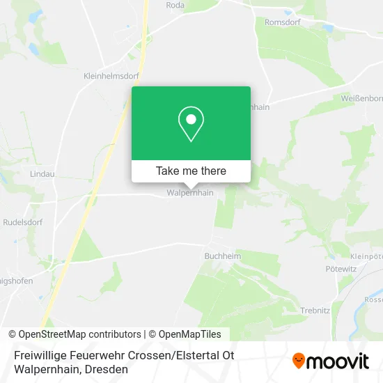 Карта Freiwillige Feuerwehr Crossen / Elstertal Ot Walpernhain