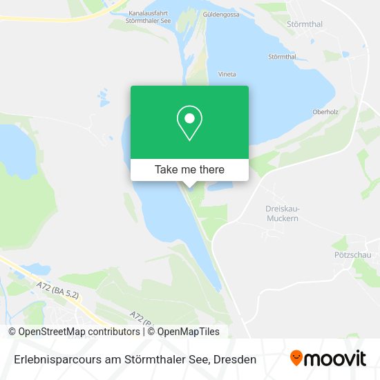 Карта Erlebnisparcours am Störmthaler See