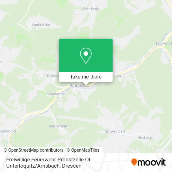 Карта Freiwillige Feuerwehr Probstzelle Ot Unterloquitz / Arnsbach