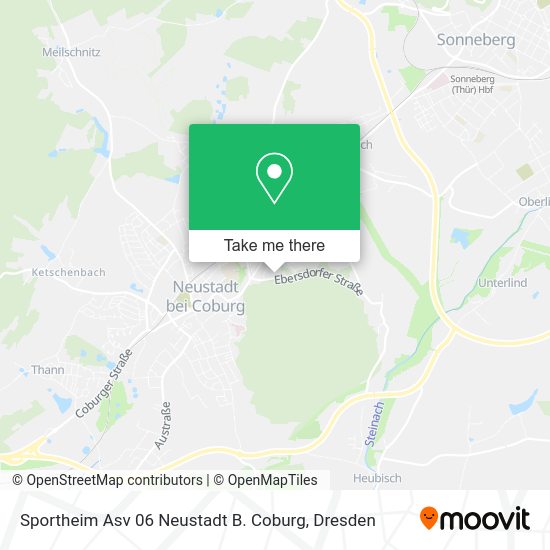 Карта Sportheim Asv 06 Neustadt B. Coburg
