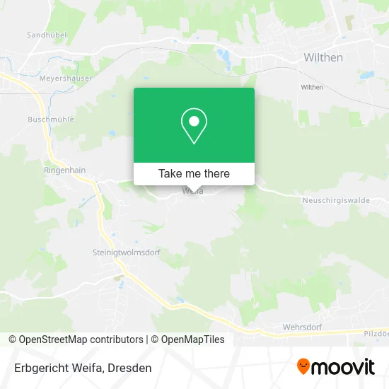 Карта Erbgericht Weifa