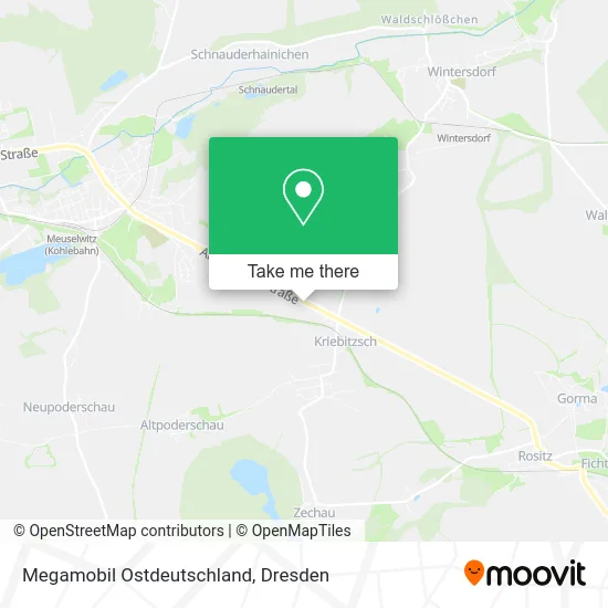 Карта Megamobil Ostdeutschland