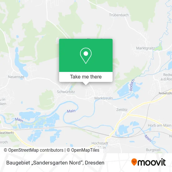 Карта Baugebiet „Sandersgarten Nord“