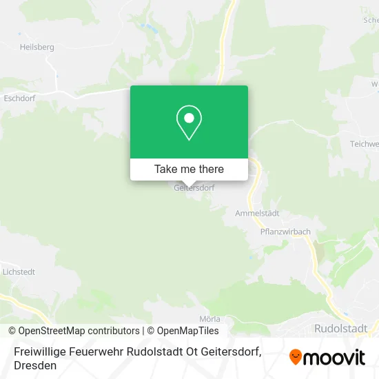 Карта Freiwillige Feuerwehr Rudolstadt Ot Geitersdorf
