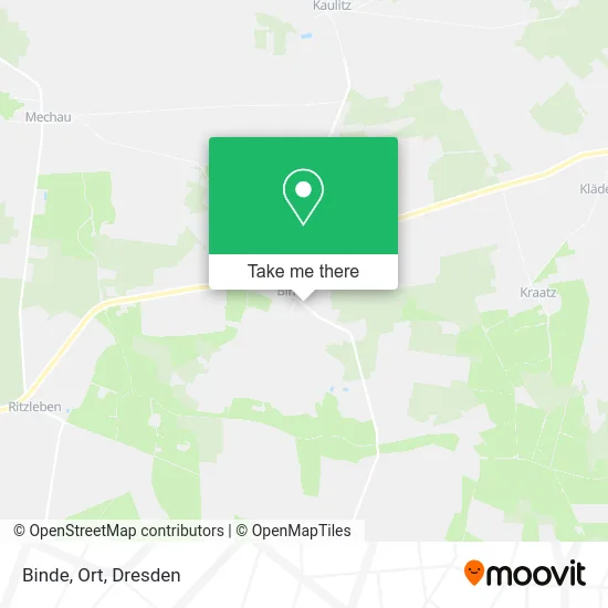 Карта Binde, Ort