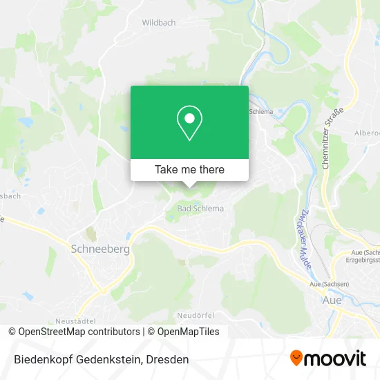 Карта Biedenkopf Gedenkstein