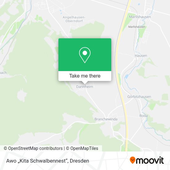 Карта Awo „Kita Schwalbennest“