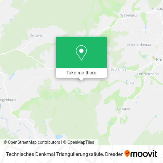 Карта Technisches Denkmal Triangulierungssäule