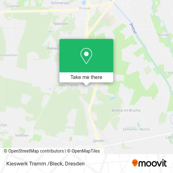 Карта Kieswerk Tramm /Bleck