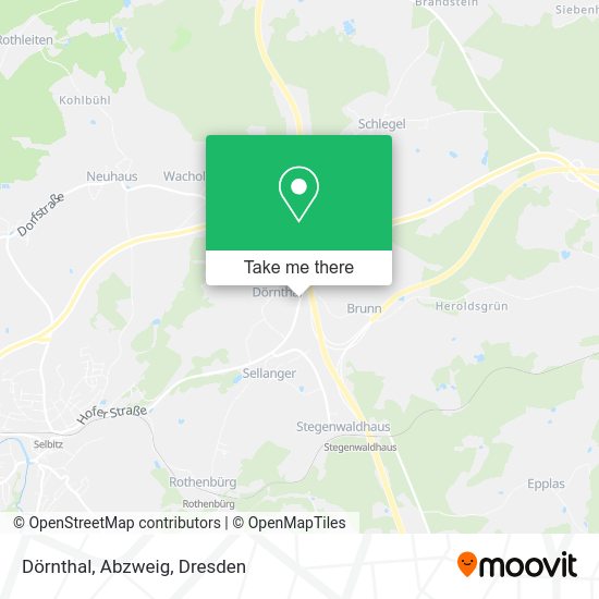 Карта Dörnthal, Abzweig