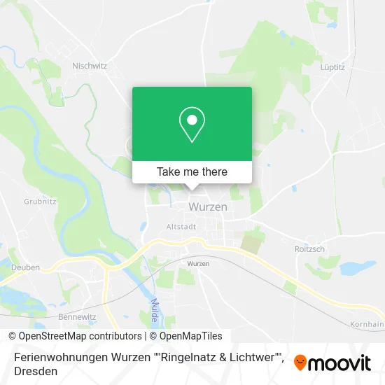 Карта Ferienwohnungen Wurzen ""Ringelnatz & Lichtwer""