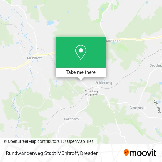 Карта Rundwanderweg Stadt Mühltroff