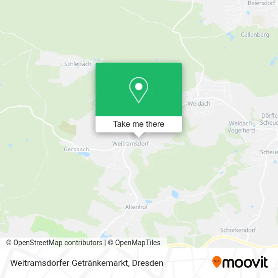 Карта Weitramsdorfer Getränkemarkt