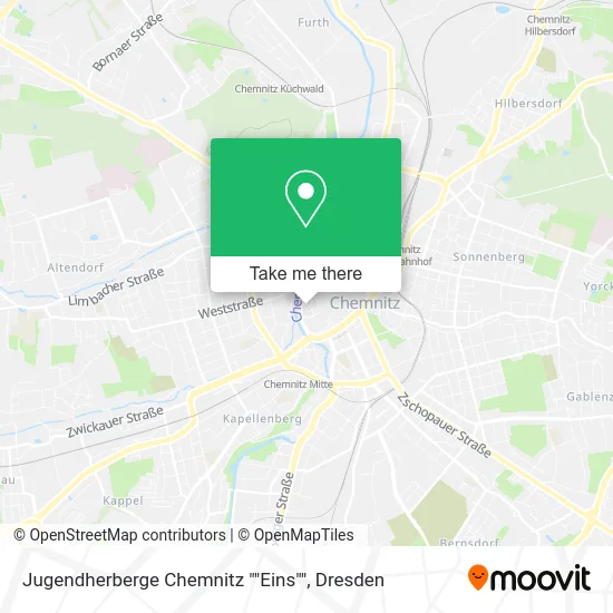 Карта Jugendherberge Chemnitz ""Eins""