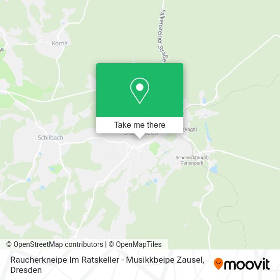 Карта Raucherkneipe Im Ratskeller - Musikkbeipe Zausel
