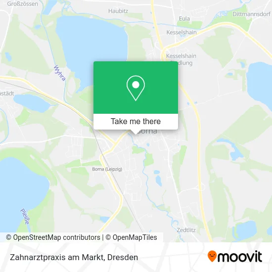 Карта Zahnarztpraxis am Markt