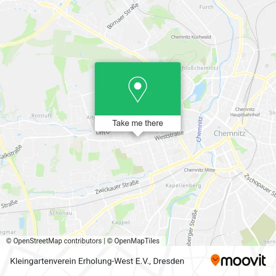 Карта Kleingartenverein Erholung-West E.V.