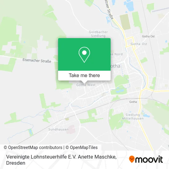 Карта Vereinigte Lohnsteuerhilfe E.V. Anette Maschke