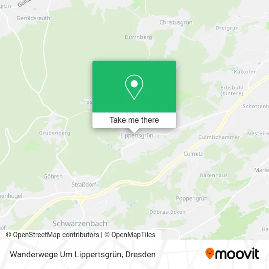Карта Wanderwege Um Lippertsgrün
