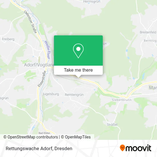 Rettungswache Adorf map