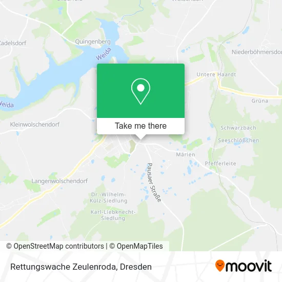 Карта Rettungswache Zeulenroda